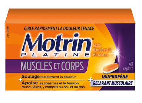 Motrin Platine Muscles et corps, 40 caplets